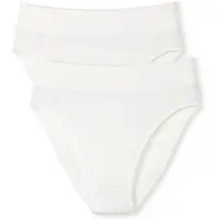 Calida High-Waist-Slip "Elastic Duopack" 2er Pack, breiter Softbund, elastisch, atmungsaktiv, weich