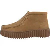 Clarks Shoes Schnürschuhe Torhill Moss Damen Light Tan Nubuck-Schuhgröße 40