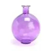 Amadeus Vase Artemis 25 cm violett - Rund Glas 20x20 cm