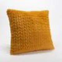 Amadeus Chevron-Kissen camel - Gelb Quadratisch Polyester 40x8 cm