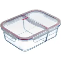 Westmark Glas-Frischhaltedose 570 ml, mit 2 separaten Fächern, 234722E1