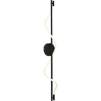 QAZQA Moderne Wandleuchte schwarz inkl. LED 3-Stufen-Dimmbar - Twirl