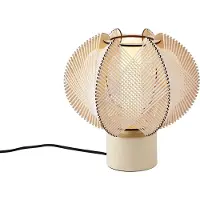 QAZQA Japandi-Tischleuchte Beige 32cm - Gertie