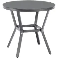 Trendline Gartentisch Aluminium Pero Ø 80 cm anthrazit