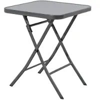 Trendline Glastisch Terni klappbar anthrazit 60 x 60 x 71 cm
