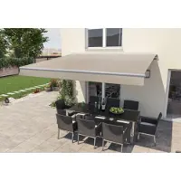 Sonstiges Gelenkarm-Markise Berlin mit Funkmotor beige Breite 300 cm Ausfall 200 cm