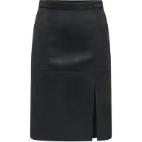 ONLY Rock aus Kunstleder Loline 15357433 Schwarz Regular Fit