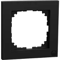 Schneider Electric Rahmen MEG40103603 1-fach schwarz matt M-Pure