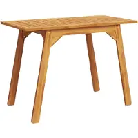 vidaXL Garten-Esstisch 110x56x75 cm Massivholz Akazie