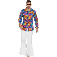 Wilbers 70er Jahre Hemd Tropic Kaleidoscopic