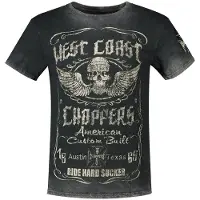 West Coast Choppers Ride Hard Sucker Vintage Kurzarm-t-shirt
