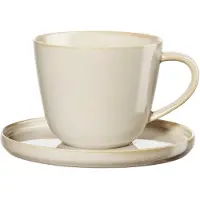 Asa selection Kaffeebecher mit Untertasse Coppa Tofu Nude 250 ml