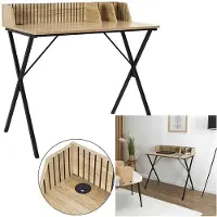 Home Deco Factory Holz Design Schreibtisch Braun