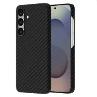 Accezz Samsung Galaxy S25 Hülle - Kevlar - - Backcover/Hard Case - Schwarz