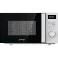 Gorenje Mikrowelle MO20A3WH BK040, Arbeitsplatte, Solo-Mikrowelle, 20 l, 800 W, Eingebautes Display, Tasten, Drehregler