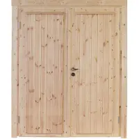 WOLF Gartenhaustür "Knut 40", Doppelflügeltür, BxH: 158,8x196,5 cm