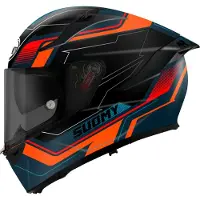 Suomy Speedstar 2 Visual Schwarz Orange Integralhelm Größe 2XL