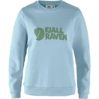 Fjällräven Pullover Logo Sweater Damen Breeze Blue / Patina Green-S