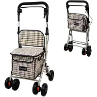 Mobiclinic Einkaufstrolley Rollator Shopper rollator Gehwagen mit großer Einkaufstasche und Sitz 21L Rollator faltbar und leicht Coliseo