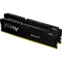 Kingston Technology FURY Beast 64GB 6000MT/s DDR5 CL36 DIMM (2er-Kit) Schwarz, 64 GB, 2 x 32 GB, DDR5, 288-pin DIMM
