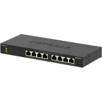 Netgear GS308LP, Unmanaged, Gigabit Ethernet (10/100/1000), Power over Ethernet (PoE), Rack-Einbau, Desktop, Wandmontage