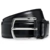 BOSS Ledergürtel "Claus-Tx-St Sz35" mit Logo-Gravur am Verschluss