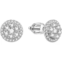 Beneto Silver shimmering earrings AGUP1470S (L)