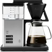Melitta ONE, Filterkaffeemaschine, 1,25 l, Gemahlener Kaffee, 1525 W, Schwarz, Edelstahl, Transparent
