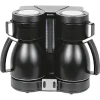 Krups Duothek Filterkaffeemaschine KT8501, Filterkaffeemaschine, Gemahlener Kaffee, 1700 W, Schwarz
