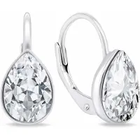 Brilio Silver Original silver earrings with zircons EA671W