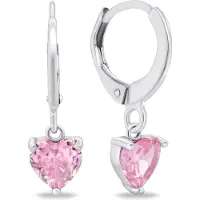 Brilio Silver - Silver hoop earrings Hearts EA654WP