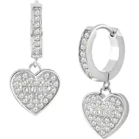 GUESS Huggie Me Shiny Steel Earrings JUBE03136JWRHT/U