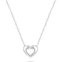 Brilio Silver - Romantic silver necklace Infinite love NCL31W