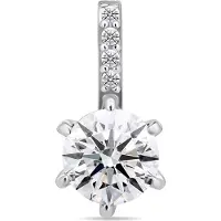 Brilio Silver Charming sterling silver pendant with PT60W zircons
