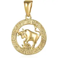 JVD Gold-plated bull pendant SVLP0713XH2GOBY