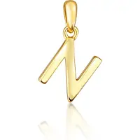 JVD Minimalist gold-plated letter "N" pendant SVLP0948XH2GO0N
