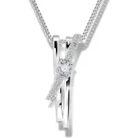 Modesi Beautiful silver necklace M41098