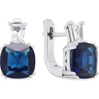 Brilio Silver - Timeless silver earrings with zircons EA633WB