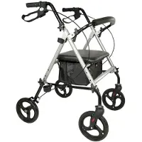 Ausilium Rollator Alluminio Leggero 4 Ruote Pieghevole