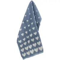 Bunzlau Castle Küchenhandtuch Heart Grey Blue