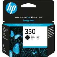 HP 350 Schwarz Original Tintenpatrone, Standardertrag, Schwarz, Tinte auf Pigmentbasis, 1 Stück(e), 200 Seiten