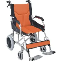 Ausilium Ultraleichter faltbarer Aluminium-Rollstuhl mit Bremsen und Gurt