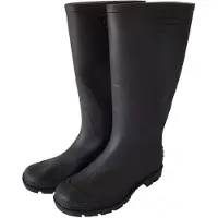 Car Mel Shoes Gummistiefel schwarz Größe 43 wasserdicht rutschfest hoher Schaft mit Spatenschutz für Gartenarbeiten