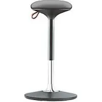 ORIGINAL STEIFENSAND Steh-/Sitzhocker S 300, höhenverstellbar, mehrdimensionales Bewegungs-Gelenk, Sitzhöhe 590-850 mm, grau