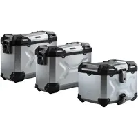 SW-Motech TRAX ADV Koffer-Komplettset silber SILB. KAWASAKI VERSYS 650 Silber