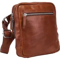 Leonhard heyden Leder Umhängetasche Tablettasche mit Laptopfach Cambridge Messenger Bag Black schwarz