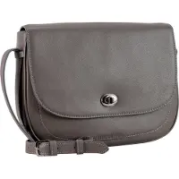 Leonhard heyden Leder Umhängetasche Tablettasche mit Laptopfach Nizza Crossbody Bag Taupe