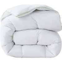 Welldora Komfort Bettdecke 155x220 Winter - 100% Extraweiche Federn & Daunen - Allergiker Decke - Dicke extrawarme Winterdecke Daunendecke,