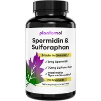 Plantomol Spermidin Sulforaphan - 6mg Kapseln mit 70mg aus Brokkolisprossen 90 St