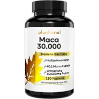 Plantomol Maca Kapseln - 30.000mg Maca-Pulver pro Kapsel 40:1 Extrakt 1 Tag 180 St